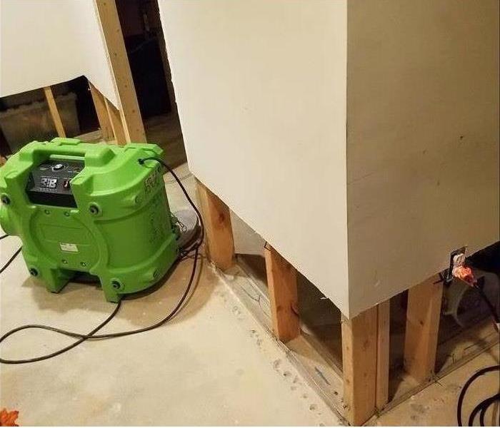 Flood cuts with air mover